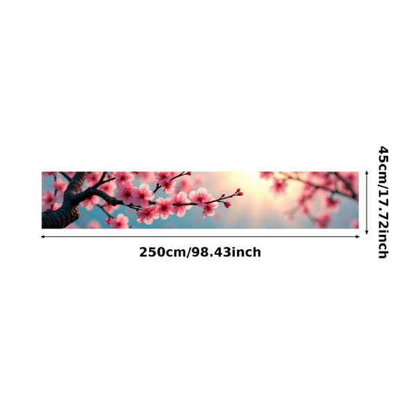 LUUFILx Beautiful Cherry Blossom Themed Backdrop Banner Spring Festival Decorative Background