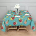 thumbnail image 3 of Pioneer Flower Floral Print Pattern Square Tablecloth, Waterproof Wipeable Spillproof Washable Table Cover for Home Kitchen Party Decor, 60"x60", 3 of 6