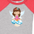 thumbnail image 4 of Inktastic Cute Fairy, Brown Hair, Fairy Sitting On Mushroom Girls Baby Bodysuit, 4 of 5