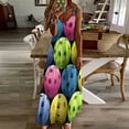 thumbnail image 4 of Multi Colored Pickleballs Sleeveless Dress Dresses Women Summer Women's Summer Clothing, 4 of 9