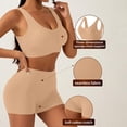 thumbnail image 5 of Womens Two Piece Workout Sets Sports Bra High Waisted Biker Shorts Gym Set Outfits, 5 of 9