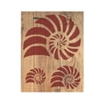 thumbnail image 2 of Nautilus Beach Seashell Stencil Templates Reusable 8.5 x 11 for Painting on Walls, Wood, Etc. By Stencilville, 2 of 2