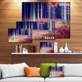 thumbnail image 3 of Beautiful Fall Forest Panorama - Landscape Canvas Art Print, 3 of 4