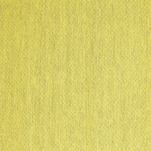 Ahgly Company Indoor Square Abstract Yellow Contemporary Area Rugs, 3' Square