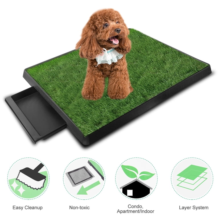 AsterOutdoor Artificial Grass Potty Pad, 25" x 20" photo 3