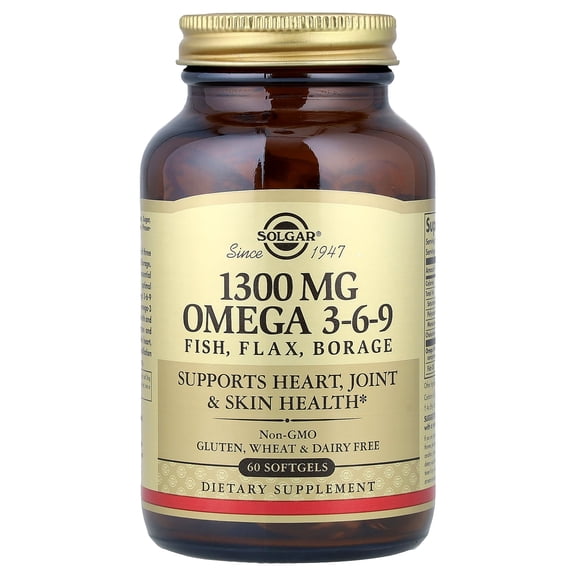 Solgar Efa Omega-3-6-9, 1300mg, 60ct
