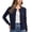 Navy, variant on YUCOLEN Women's Cardigans Sweater Lightweight Button Down Crew Neck Long Sleeve Soft Knit Casual Cardigan Black M