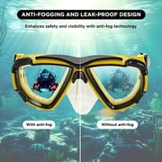 Endless EL-1015YELLOW Snorkel Mask with Dry Top - Yellow