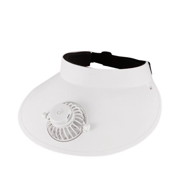 Sombrero para el sol con ventilador de carga USB, protección solar, parasol para viajes al aire libre, equitación, playa, sombrero para el sol vacío, ventilador silencioso, ventilador portátil