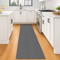thumbnail image 3 of Glattice Runner Rug 2x6 Boho Washable Runner for Hallway Cotton Rubber Backed Kitchen Runner Braided Indoor Floor Carpet Runners for Entryway/Hallway/Kitchen/Bedroom, Dark Grey/Grey, 3 of 8