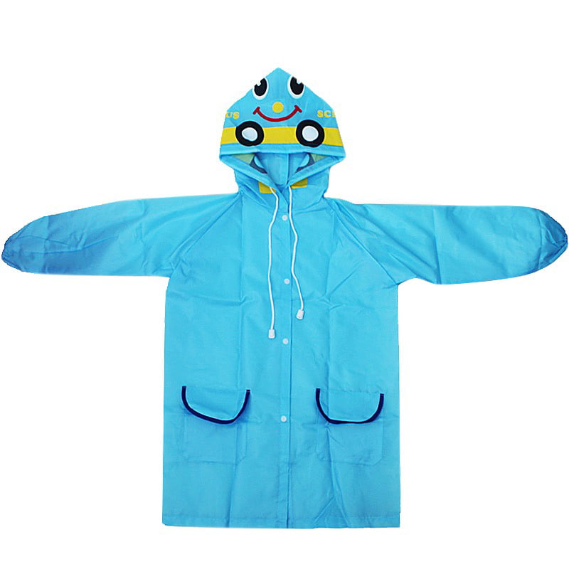YQRDSHJS Boys Girls Rain Jacket Cute Cartoon Waterproof Hooded Raincoat Outwear for Kids Outdoor Cute Dust Coats 