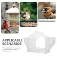 thumbnail image 3 of IFANLANDOR Bird Window Feeder Transparent Rectangular Design For Easy Cleaning And Weather Resistance 1Pcs, 3 of 8