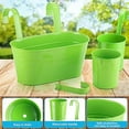 thumbnail image 3 of 12 Pcs Hanging Flower Pot Metal Iron Bucket Fence Hanging Planters 4 Pcs 5.5 x 10.6 Inch and 8 Pcs 3.7 x 3 Inch Fence Bucket Pots with Detachable Hook for Railing Fence Balcony Garden Yard, 3 of 6