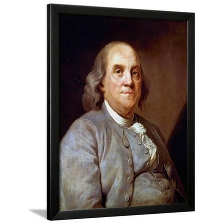 Benjamin Franklin, American Statesman, Printer and Scientist, 1778 Framed Print Wall