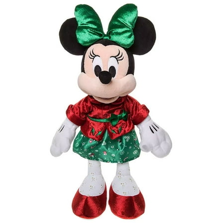Disney Store 2019 Minnie Mouse Holiday Plush Doll Medium New with Tags