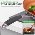 thumbnail image 3 of NutriChef 14 Pc Pots and Pans Set, Cookware Set Nonstick, Stackable, Long Lasting 3 Layer Coating- Induction & All Stovetop Safe, Dishwasher Safe, 100% Non-Toxic Copper, 3 of 7