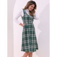 thumbnail image 2 of DARING DIVA Women's Vintage Sleeveless A Line Midi Pinafore Dress XL Green, 2 of 5