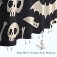 thumbnail image 6 of Spooky Halloween Icons Pattern Shower Curtain 36"x72" ,Bathroom Decorative Shower Curtains Set with 12 Hooks,Modern Waterproof Washable Shower Curtain, 6 of 6
