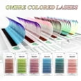 thumbnail image 4 of ABONNIE Extensiones de pestañas con volumen clásico de color ombré, pestañas de colores esponjosas hechas a mano, suministros de volumen, 4 of 5