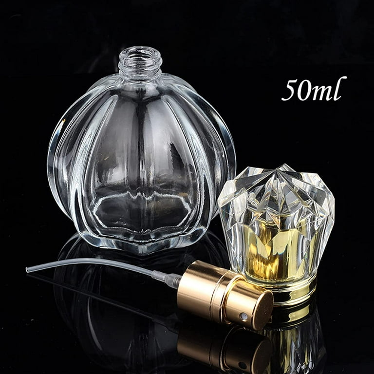 Luxury Perfume Bottle, Spray Bottle, Refillable Atomizer, Empty 1/2, 1, 2  & 4 oz