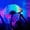 D, variant on 13IN Glow in Dark Hand Fan with Click Sound - Holographic Folding Fan for Dance Fitness, Tai Chi, Rave Parties - Snap Mechanism, Portable 33cm Polyester Fan for Stage Shows & Nightclubs