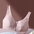 thumbnail image 5 of Women's Lace Front Button Underwire Bra - Large Size Push-Up Support - Nylon Spandex, Adjustable Straps, Sexy Casual Wear, 5 of 8
