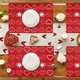 thumbnail image 6 of Dadiaei Valentines Day Themed Polyester Placemat Set for Party and Dining Decor Colorful Heart and Bow Print for Table Setting Stain Resistant and Easy Clean Gift for Holiday Celebration, 6 of 6
