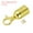 Golden, variant on Uxcell 0.8"x2" Stanchion Rope End Stopper, 6 Pack Cord End Caps Barrier Rope End Cap Snap Hooks, Silver