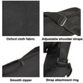 thumbnail image 5 of HardyComforts Black Waterproof Messenger Bag Black Square Messenger Bag Polyester Zipper Satchel Shoulder Bag Single Cover Oxford cloth Bag 2 pack, 5 of 7