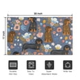 thumbnail image 5 of Dachshund and Flower Door Rugs,Washable Non Slip Door Mats Indoor,Decorative Door Mats,Entry Mat Indoor for Entrance,Bedroom,Kitchen,Bathroom,17"x30", 5 of 6