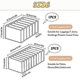 thumbnail image 2 of 3 Pcs Wardrobe Clothes Organizer, 6/9/9 Grid Visible Foldable Closet Organizers, Compartment Storage Box, 2 of 5