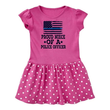 

Inktastic Police Officer Proud Niece Gift Toddler Girl Dress