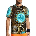thumbnail image 3 of Steampunk Rusty T-Shirt Vintage Clockwork Trending T-Shirts Men Tshirt Summer Short Sle, 3 of 5