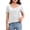 White, variant on YOUYEDIAN Teen Girls Sequin T Shirts Kids Sparkle Glitter Cute Round Neck Short Sleeve Tops (Gold, 13-14 Years)
