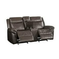 thumbnail image 5 of ACME Lydia Motion Loveseat with Console and USB Port in Brown Leather Aire, 5 of 8