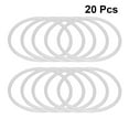thumbnail image 4 of 12 Uds. Aros redondos atrapasueños círculos de plástico blanco accesorios de Material DIY atrapasueños (18,5 cm), 4 of 7
