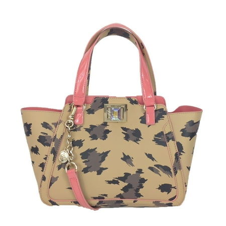 Juicy Couture Wild Thing Leather Small Wing Tote Bag, Natural Leopard