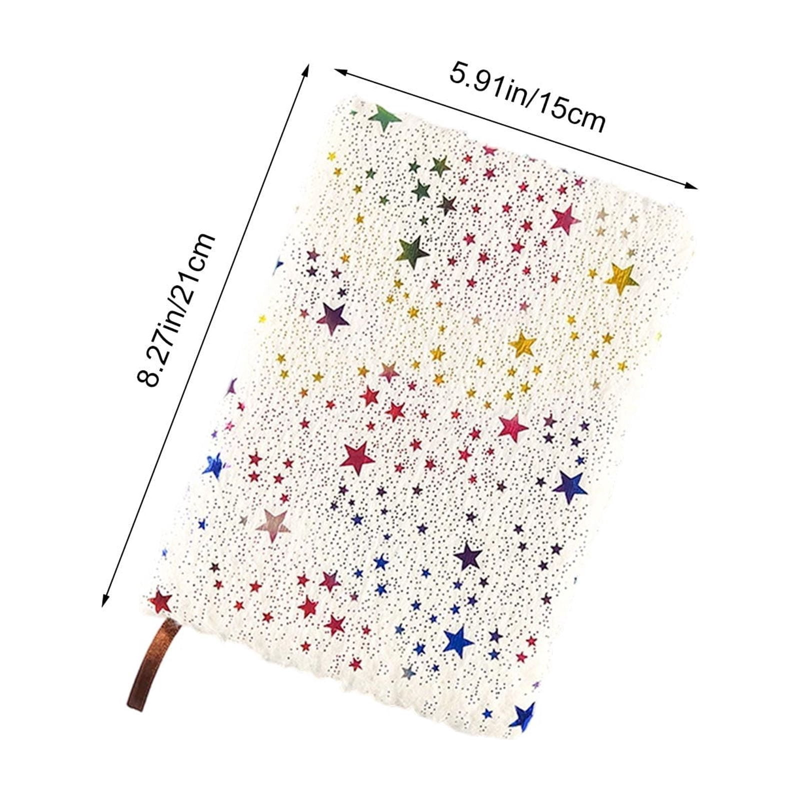Roiihwy Plushes Cover Notebook 8.3x5.9in, Fluffy Journal for Writing, Birthday Gift for Classroom Essentials, MulticolorB