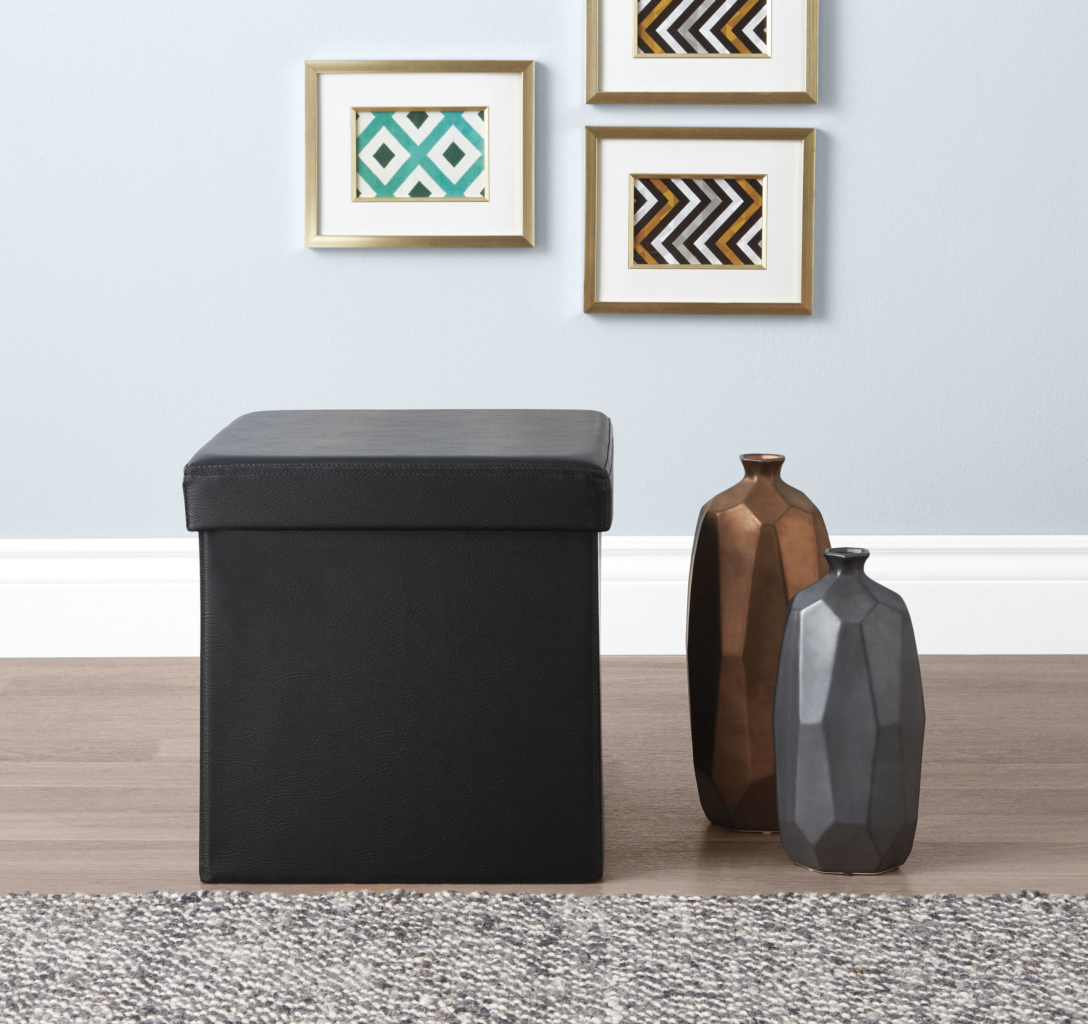 Hometrends 15 inch Storage Cube Black - Walmart.ca