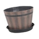 thumbnail image 5 of Maceta de barril para flores, contenedor multifuncional para plantas, jardinera rústica para flores 6 pulgadas, 5 of 9