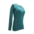 thumbnail image 3 of ACTIVE UNIFORMS Women's Under Scrub Tee Crew Neck Long Sleeve T-Shirt (Teal, Small), 3 of 6