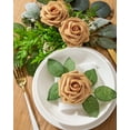 thumbnail image 3 of Artificial Roses Flowers Fake Roses with Stems Real Touch Foam Flowers for DIY Wedding Bouquet Baby Shower Centerpiece Floral Arrangement Party Home Decor(Hunt Green), 3 of 4