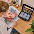 thumbnail image 4 of Premium Portable Diamond Painting Organizer Kit for Adults, Lightweight and Durable Construction for Daily Use and Outdoor Craft Sessions (Pink 64 Grids), 4 of 6