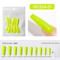 thumbnail image 6 of BGZLEU Solid Color Fake Nails In Multiple Colors,Wearable Fake Nails,Press On Nails, Fake Nails,Elegant Long Nails For Party Wear for Women Girls ,Decoration Reusable Stick on Nails Glue on Nails, 6 of 9