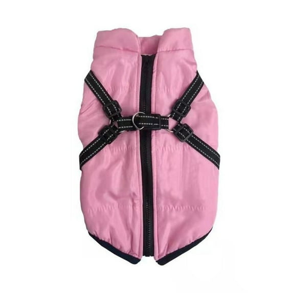 Outdoor Winter Puppy Pet Supplies Coat Outfit Costume Pet Clothes Pet Jacket Dog Costume Dog Vest PINK XL