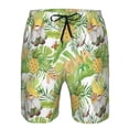 thumbnail image 4 of Disketp Men'S Swim Trunks Hawaiian Breathable Surf Beach Swimsuits Mesh Lining Beach Shorts With Pockets-Gnome And Pineapple, 4 of 9