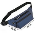 thumbnail image 2 of Waist bag waterproof messenger bag outdoor trend running sports leisure mobile phone chest bag - blue, 2 of 5