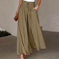 thumbnail image 2 of jiaxiM Womens Pants High Waisted Wide Leg Palazzo Pants Drawstring Classic-Fit Trousers Pants for Women Lounge Pants for Women for Work Lounge, 2 of 6