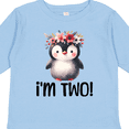 thumbnail image 4 of Inktastic 2nd Birthday Party Penguin 2 Year Old Girl Girls Long Sleeve Toddler T-Shirt, 4 of 5