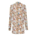 thumbnail image 3 of Uaswgudfs Ghost Floral Autumn Coat: Draped Open-Front, Soft Texture, Notched Collar & Lightweight for Mild Weather, 3 of 6
